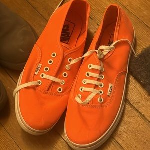 Vans neon shoes size 7